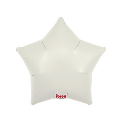 Foliowy balon w kształcie gwiazdy Balon Ibrex Hel, 15", Cloud Gray, 5 szt.
