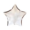 Srebrny w kształcie gwiazdy Balon foliowy 9" FX - "Gwiazda" 1 szt.