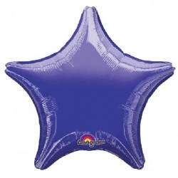 Foliowe Balony fioletowa gwiazda". 19"- 48 cm / 1 szt.