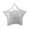 Foliowe Balony srebrna gwiazda. 30"- 76 cm / 1 szt.