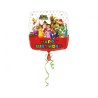 Foliowe Balony kolorowe z napis. "Happy Birthday" (MARIO BROS). 18" - 46 cm / 1 szt.