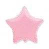 Balon foliowy różowy w kształcie gwiazdy, 18"- 47 cm /1szt