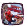Foliowe Balony kolorowe z napis. "Happy Birthday" (Spiderman). 18" - 46 cm / 1 szt.