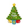 Kolorowy Balon foliowy 24" FX - Choinka, pakowany 1 szt.
