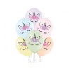 Lateksowe kolorowe Balony D11 Unicorn Heads - jednorożce, 6 szt. 12" - 30 cm. 6 szt.
