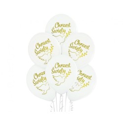 Lateksowe Balony D11 Chrzest Święty 12" - 30 cm. 6 szt.