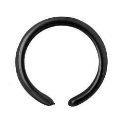 Lateksowe czarne balony rurki, 1" - 2,5 cm. 100 szt.