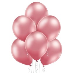 Lateksowe różowe Balony B105 Glossy Pink 50 szt. - klasyczne,12" - 30 cm. 50 szt.