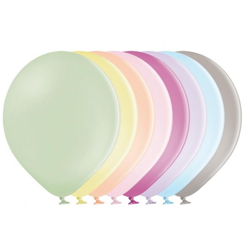 Lateksowe różnokolorowe Balony B85 - klasyczne, 10" - 27,5 cm. 100 szt.