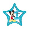 Foliowe Balony kolorowe z napis. "Mickey 1st Birthday". 18" - 46 cm / 1 szt.