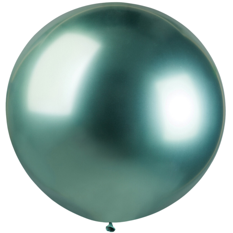 Lateksowe zielone balony kuliste, 31” - 80 cm. 1 szt.