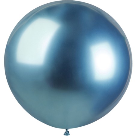 Lateksowe niebieskie balony kuliste, 31” - 80 cm. 1 szt.
