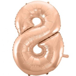 Balon foliowy różowo złote...