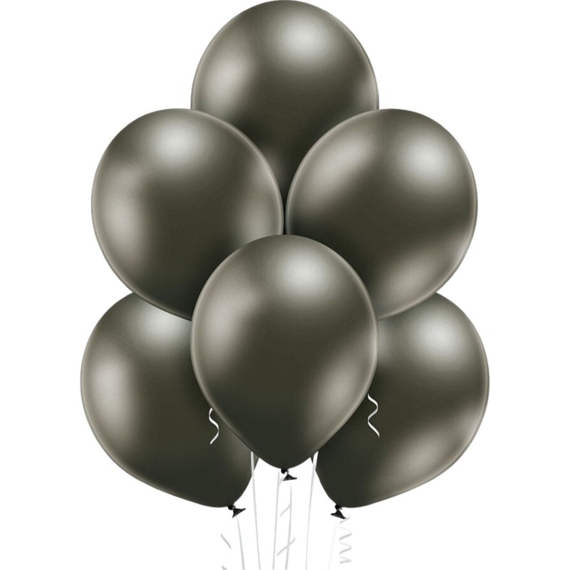 Lateksowe czarne balony klasyczne, 12” - 30 cm. 50 szt.