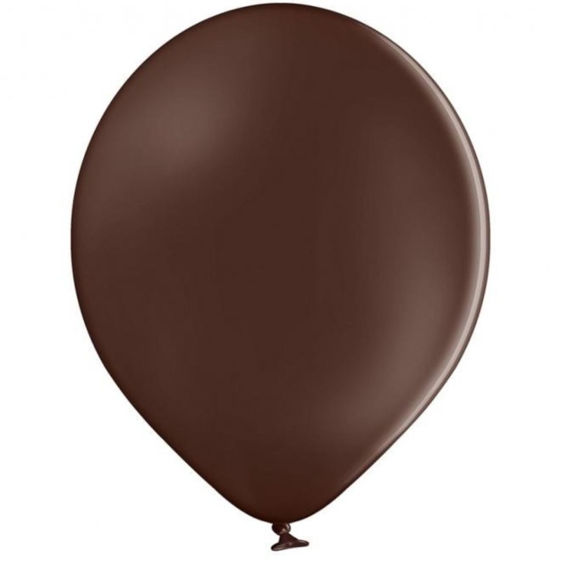 Lateksowe brązowe Balony B85 - klasyczne, 10" - 25 cm. 50 szt.