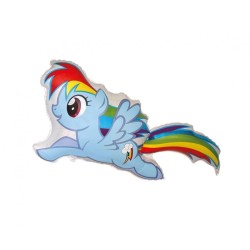 Kolorowy Balon foliowy 24" FX - Kucyki My Little Pony: Rainbow Dash, 1 szt.