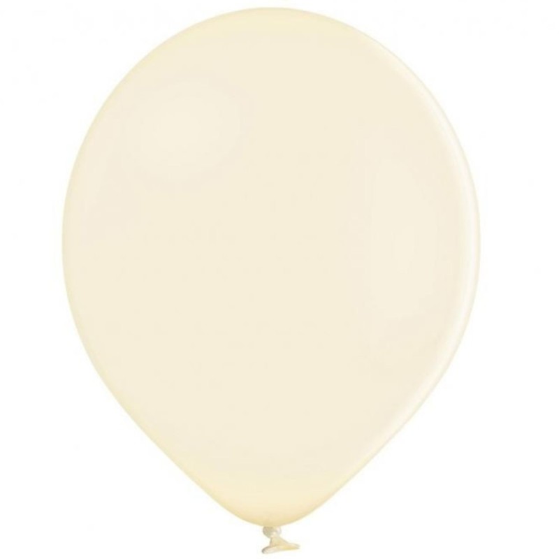 Lateksowe kremowe Balony B85 - klasyczne, 10" - 25 cm. 50 szt.