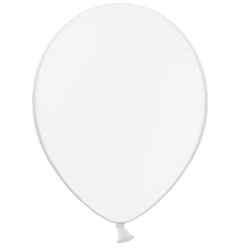 Lateksowe białe Balony B85 - klasyczne, 10" - 25 cm. 50 szt.