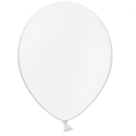 Lateksowe białe Balony B85 - klasyczne, 10" - 25 cm. 50 szt.