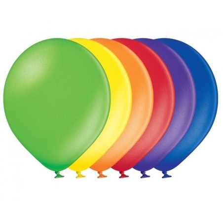Lateksowe różnokolorowe Balony B85 - klasyczne, 10,5" - 27 cm. 100 szt.