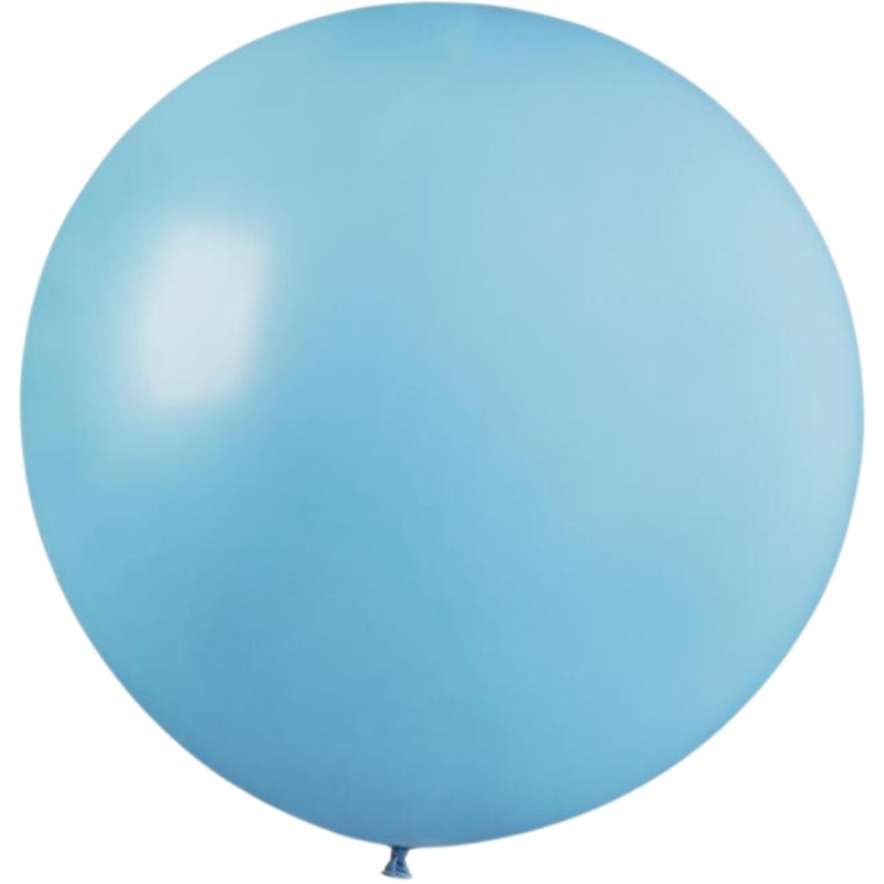 Lateksowe jasnoniebieskie balony kuliste, 31” - 80 cm. 1 szt.