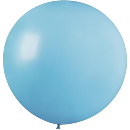 Lateksowe jasnoniebieskie balony kuliste, 31” - 80 cm. 1 szt.