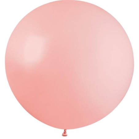 Lateksowe jasnoróżowe balony kuliste, 31” - 80 cm. 1 szt.