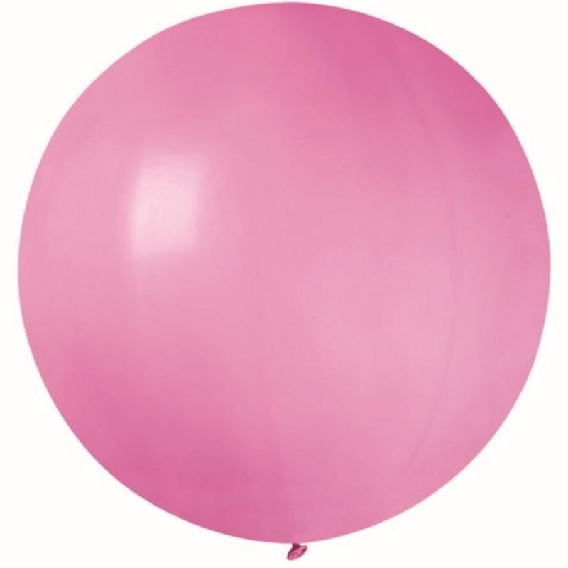 Lateksowe różowe balony kuliste, 31” - 80 cm. 1 szt.