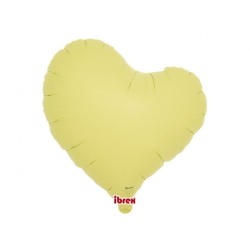 Balon foliowy żółty w kształcie "serca", 14"- 35 cm / 5 szt.