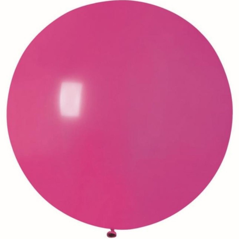 Lateksowe ciemnoróżowe balony kuliste, 31” - 80 cm. 1 szt.