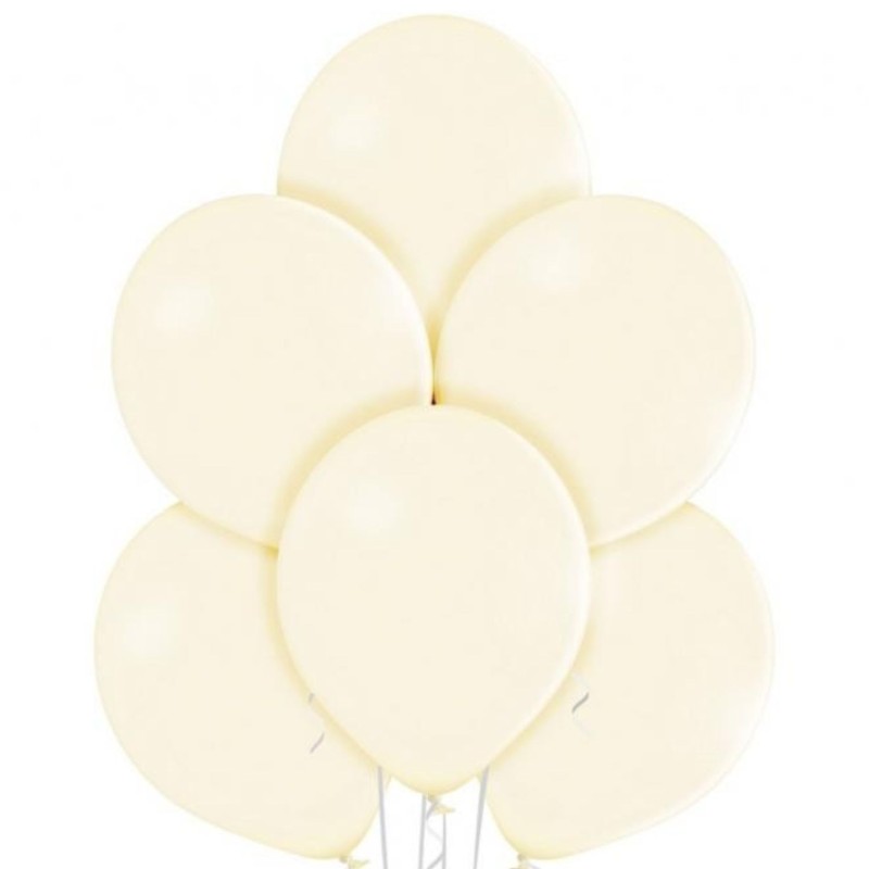 Lateksowe kremowe Balony B105 - klasyczne,12" - 30 cm. 50 szt.