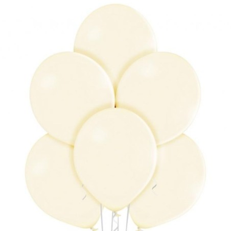 Lateksowe kremowe Balony B105 - klasyczne,12" - 30 cm. 50 szt.