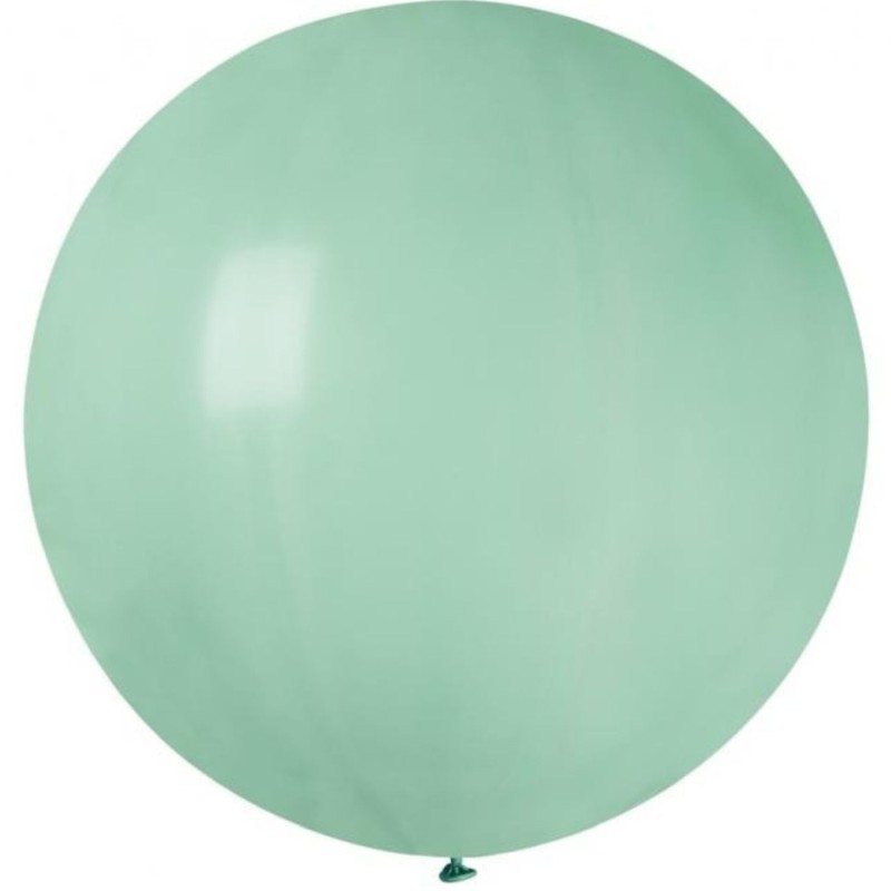 Lateksowe zielone balony kuliste, 31” - 80 cm. 1 szt.