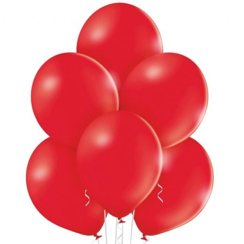 Lateksowe czerwone Balony B105 - klasyczne,12" - 30 cm. 50 szt.