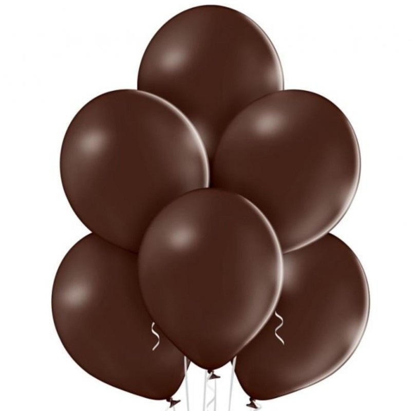 Lateksowe brązowe Balony B105 - klasyczne,12" - 30 cm. 50 szt.