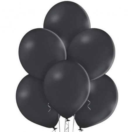 Lateksowe czarne Balony B105 - klasyczne,12" - 30 cm. 50 szt.