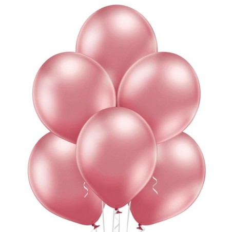 Lateksowe różowe Balony B105 Glossy Pink 50 szt. - klasyczne,12" - 30 cm. 50 szt.
