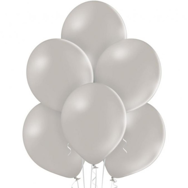 Lateksowe szare Balony B105 - klasyczne, 12" - 30 cm. 50 szt.