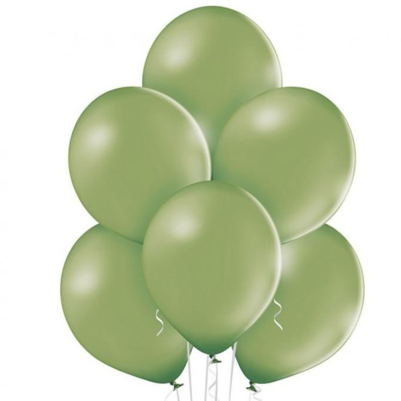 Lateksowe zielone Balony B105 - klasyczne,12" - 30 cm. 50 szt.