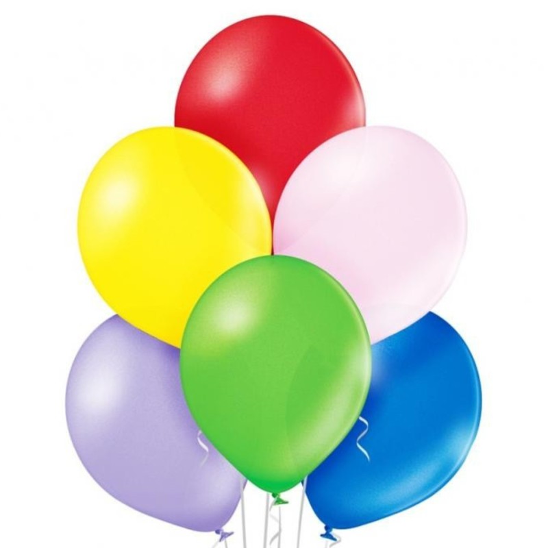 Lateksowe wielokolorowe Balony B105 - klasyczne,12" - 30 cm. 100 szt.