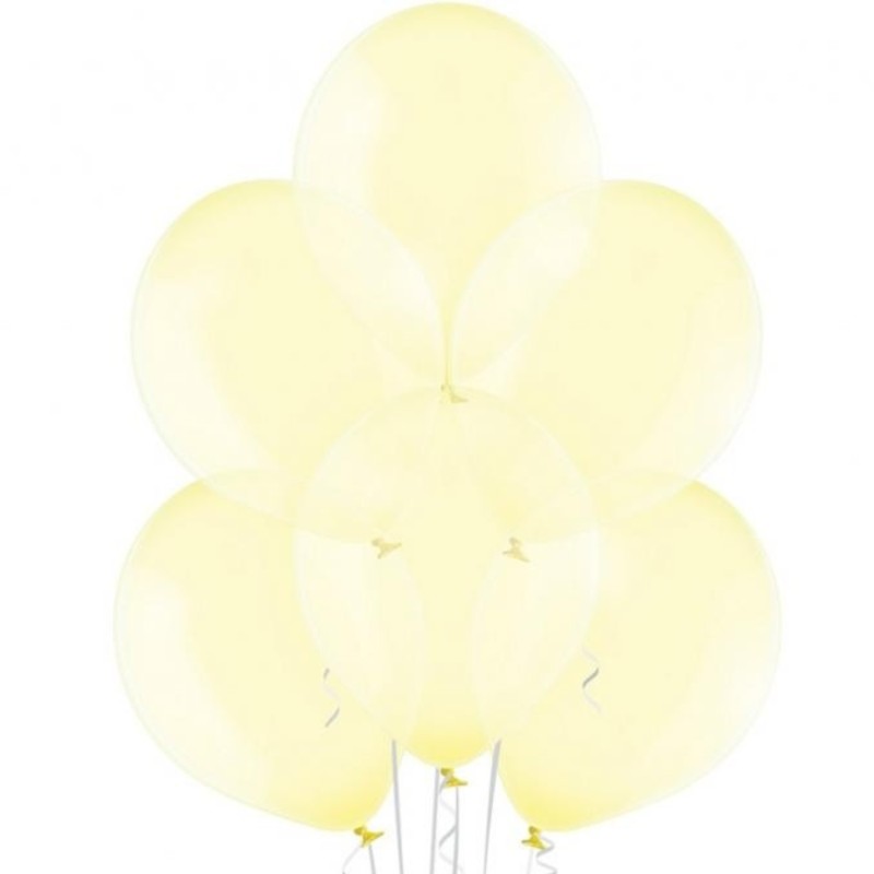 Lateksowe żółte Balony B105 Crystal Soap Yellow 100 szt.