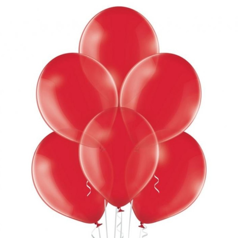 Lateksowe czerwone Balony B105 Crystal Royal Red 50 szt.