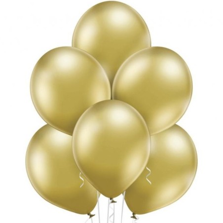 Lateksowe złote Balony B105  - klasyczne,12" - 30 cm. 100 szt.