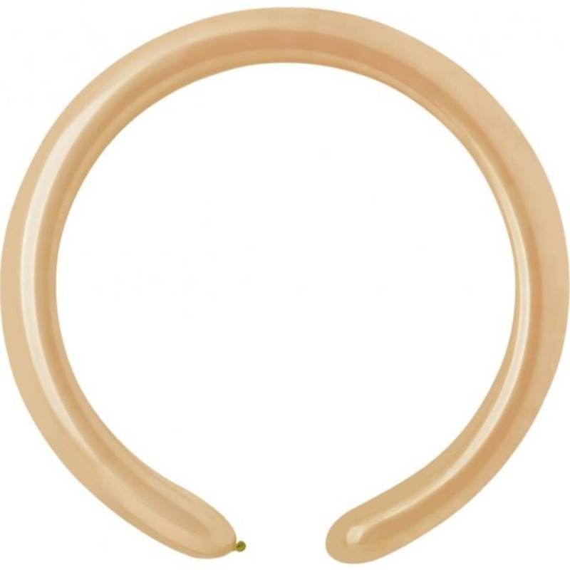 Lateksowe cieliste balony rurki, 1" - 2,5 cm. 100 szt.