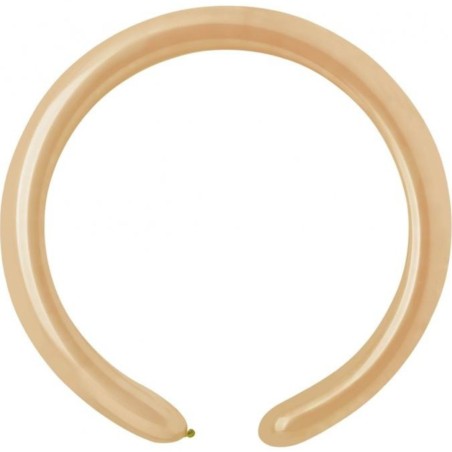 Lateksowe cieliste balony rurki, 1" - 2,5 cm. 100 szt.