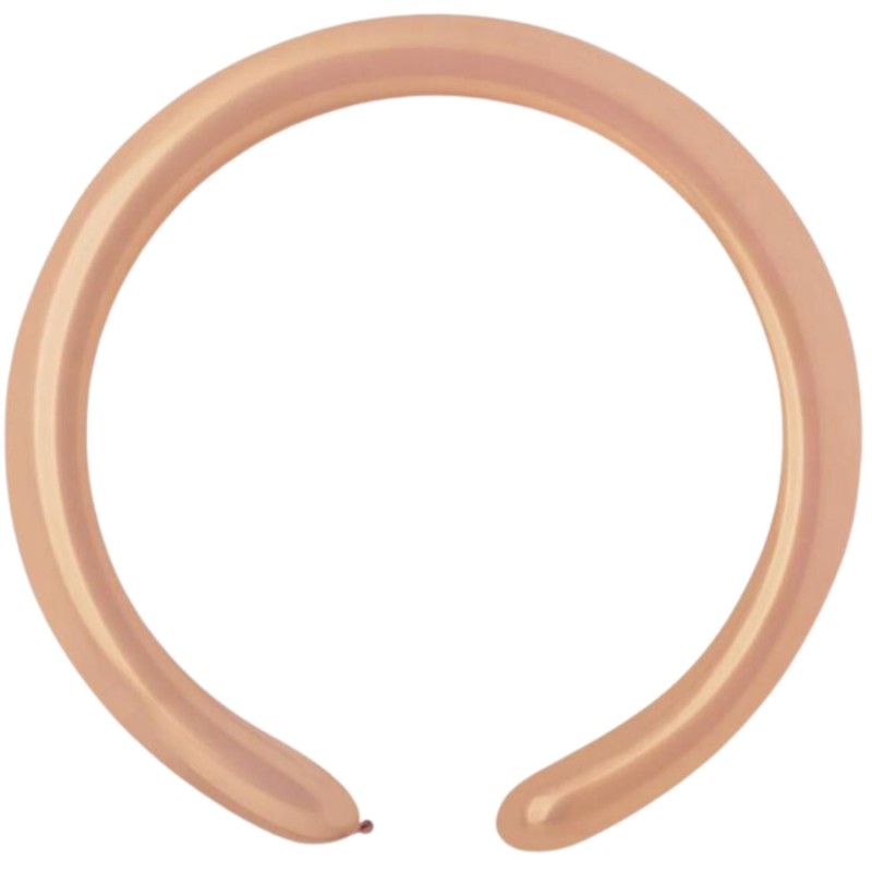 Lateksowe różowe balony rurki, 1" - 2,5 cm. 100 szt.