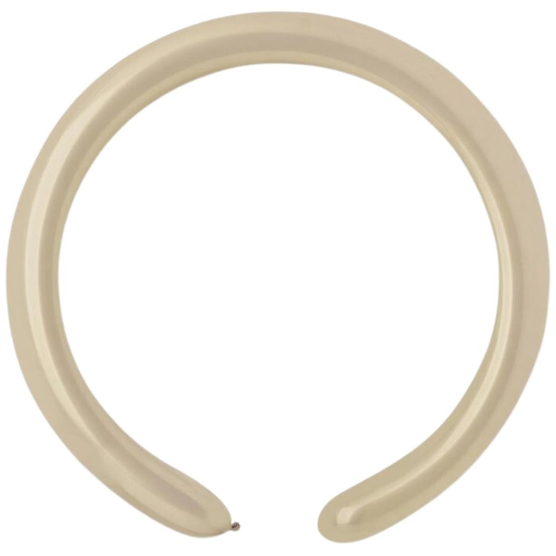 Lateksowe beżowe balony rurki, 1" - 2,5 cm. 100 szt.