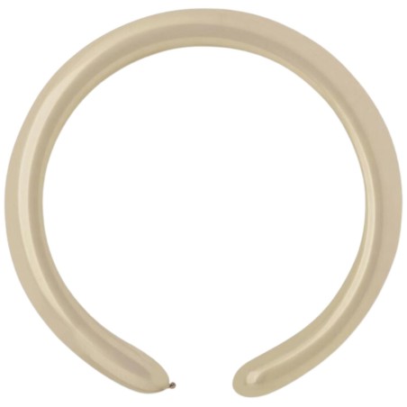 Lateksowe beżowe balony rurki, 1" - 2,5 cm. 100 szt.