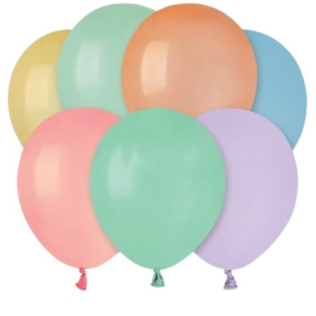 Lateksowe wielokolorowe Balony A50 - klasyczne, 5" - 13 cm. 100 szt.