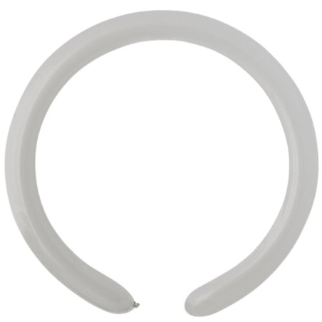 Lateksowe szare balony rurki, 1" - 2,5 cm. 100 szt.